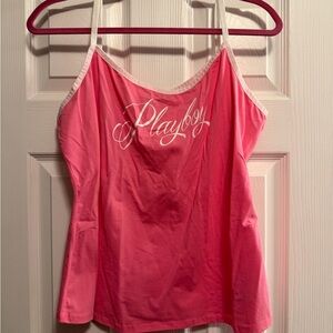 Dolls Kill Pink Playboy Tank Top
